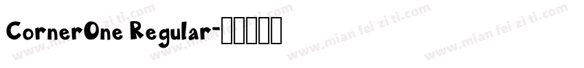 CornerOne Regular字体转换